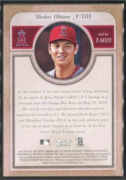 2018 Topps Transcendent Collection Japan Edition #T-SO25 Shohei Ohtani Back
