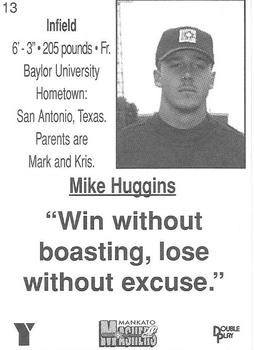 1999 Double Play/YMCA Mankato Mashers #13 Mike Huggins Back