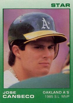 1989 Star Jose Canseco (White Name) #6 Jose Canseco Front