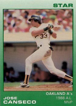 1989 Star Jose Canseco (White Name) #8 Jose Canseco Front