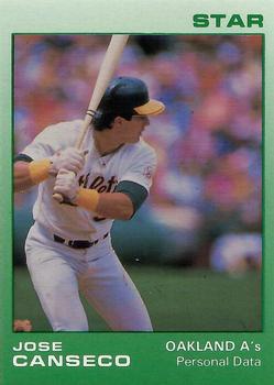 1989 Star Jose Canseco (White Name) #10 Jose Canseco Front