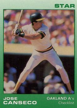 1989 Star Jose Canseco (White Name) - Glossy #1 Jose Canseco Front