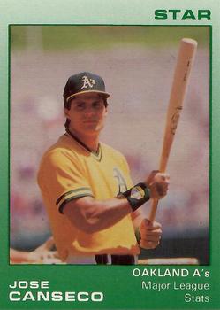 1989 Star Jose Canseco (White Name) - Glossy #3 Jose Canseco Front