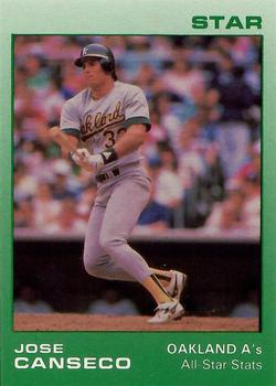 1989 Star Jose Canseco (White Name) - Glossy #4 Jose Canseco Front