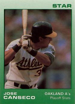 1989 Star Jose Canseco (White Name) - Glossy #5 Jose Canseco Front