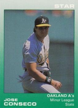 1989 Star Jose Canseco (Error) #2 Jose Canseco Front
