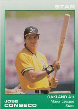 1989 Star Jose Canseco (Error) #3 Jose Canseco Front