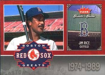 2006 Fleer Greats of the Game - Red Sox Greats #BOS-JR Jim Rice Front