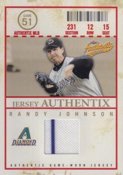 2005 Fleer Authentix - Jersey General Admission #JA-RJ Randy Johnson Front