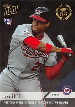 2018 Topps Now Moment of the Year #MOY-9 Juan Soto Front