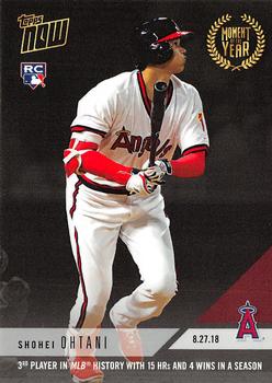 2018 Topps Now Moment of the Year #MOY-4 Shohei Ohtani Front