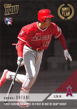 2018 Topps Now Moment of the Year #MOY-2 Shohei Ohtani Front