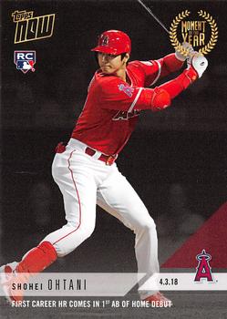 2018 Topps Now Moment of the Year #MOY-1 Shohei Ohtani Front