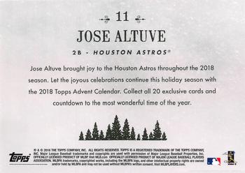 2018 Topps Advent Calendar #11 Jose Altuve Back