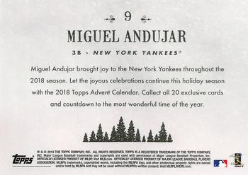 2018 Topps Advent Calendar #9 Miguel Andujar Back