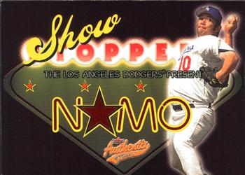 2005 Fleer Authentix - Showstoppers #9SS Hideo Nomo Front