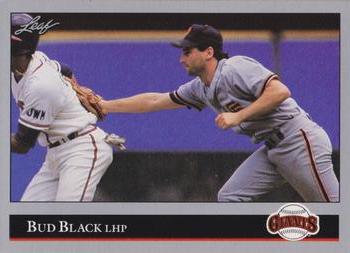 1992 Leaf #3 Bud Black Front