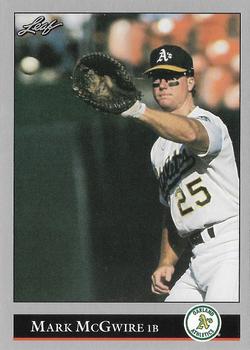 1992 Leaf #16 Mark McGwire Front