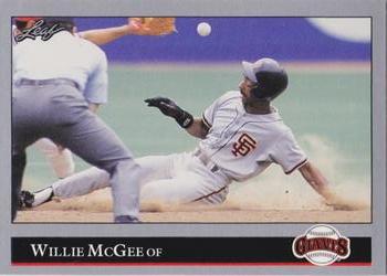 1992 Leaf #47 Willie McGee Front