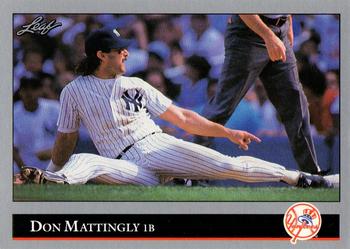1992 Leaf #57 Don Mattingly Front