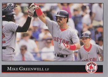 1992 Leaf #89 Mike Greenwell Front