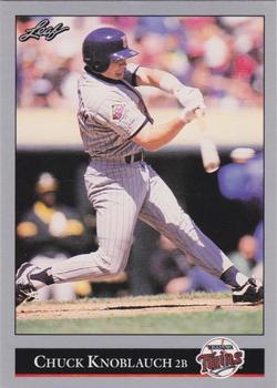1992 Leaf #230 Chuck Knoblauch Front
