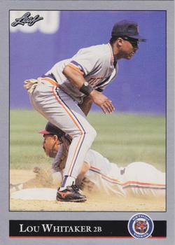 1992 Leaf #391 Lou Whitaker Front