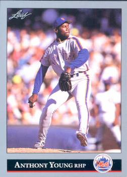 1992 Leaf #356 Anthony Young Front