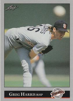 1992 Leaf #10 Greg Harris Front