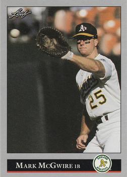 1992 Leaf #16 Mark McGwire Front