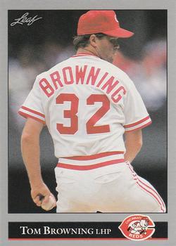 1992 Leaf #46 Tom Browning Front