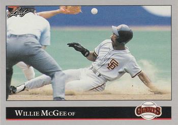 1992 Leaf #47 Willie McGee Front