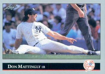 1992 Leaf #57 Don Mattingly Front