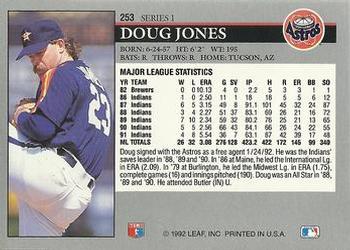 1992 Leaf #253 Doug Jones Back