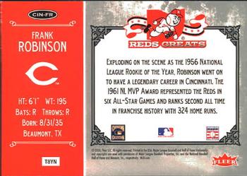 2006 Fleer Greats of the Game - Reds Greats #CIN-FR Frank Robinson Back