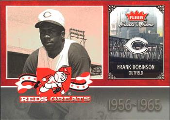 2006 Fleer Greats of the Game - Reds Greats #CIN-FR Frank Robinson Front