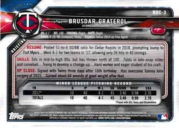 2018 Bowman Draft - Chrome #BDC-3 Brusdar Graterol Back