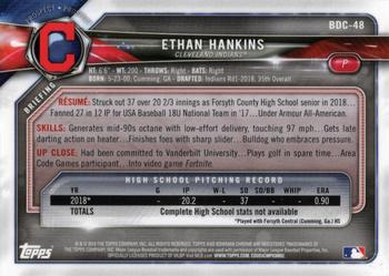 2018 Bowman Draft - Chrome #BDC-48 Ethan Hankins Back