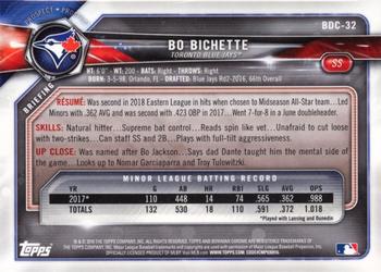 2018 Bowman Draft - Chrome #BDC-32 Bo Bichette Back