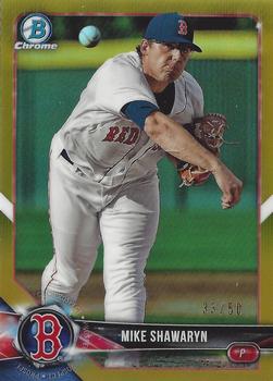 2018 Bowman Draft - Chrome Gold Refractor #BDC-101 Mike Shawaryn Front