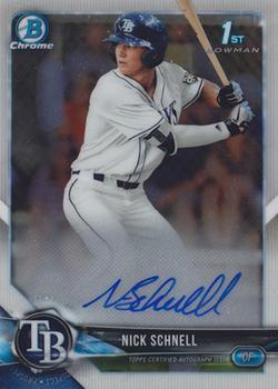 2018 Bowman Draft - Chrome Draft Pick Autographs #CDA-NS Nick Schnell Front