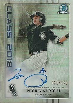 2018 Bowman Draft - Class of 2018 Autographs #C18A-NM Nick Madrigal Front