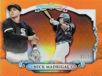 2018 Bowman Draft - Bowman Sterling Continuity Orange Refractor #BS-NM Nick Madrigal Front