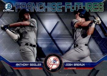 2018 Bowman Draft - Franchise Futures #FF-NYY Anthony Seigler / Josh Breaux Front