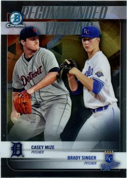 2018 Bowman Draft - Recommended Viewing #RV-MS Casey Mize / Brady Singer Front