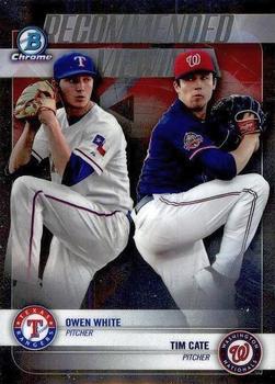 2018 Bowman Draft - Recommended Viewing #RV-WC Owen White / Tim Cate Front