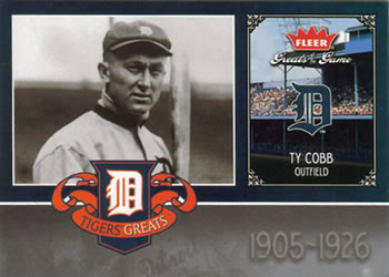 2006 Fleer Greats of the Game - Tigers Greats #DET-TC Ty Cobb Front