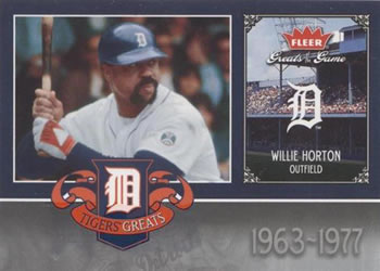 2006 Fleer Greats of the Game - Tigers Greats #DET-WH Willie Horton Front