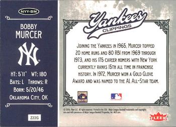2006 Fleer Greats of the Game - Yankee Clippings #NYY-BM Bobby Murcer Back