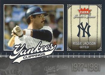 2006 Fleer Greats of the Game - Yankee Clippings #NYY-RJ Reggie Jackson Front